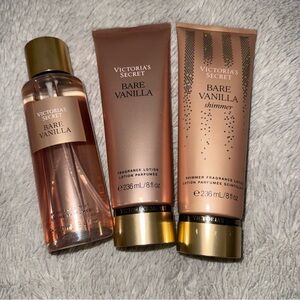 Victoria Secret Bare Vanilla Body Lotion & Spray